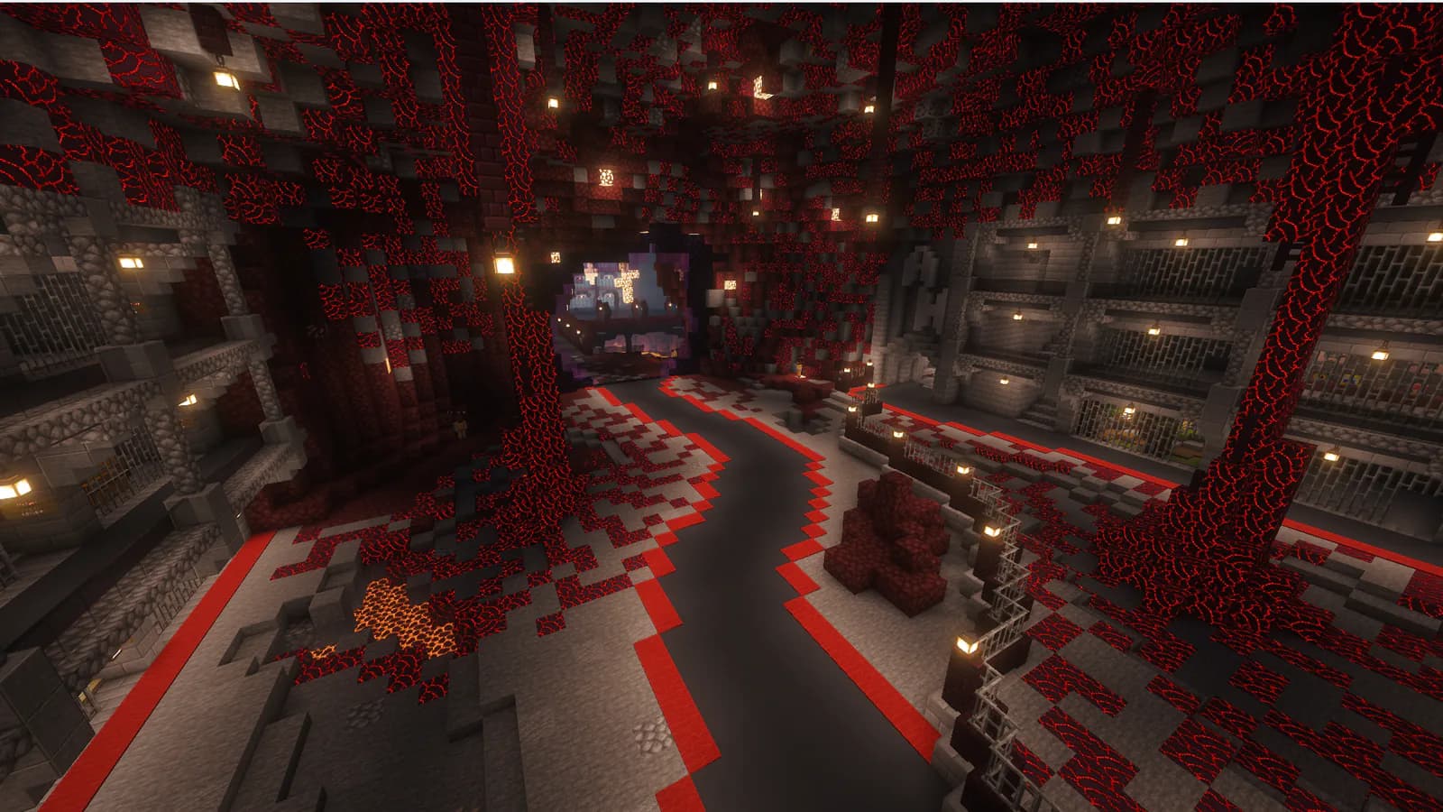 The red and black lava-themed A Ward in Airidale Prison